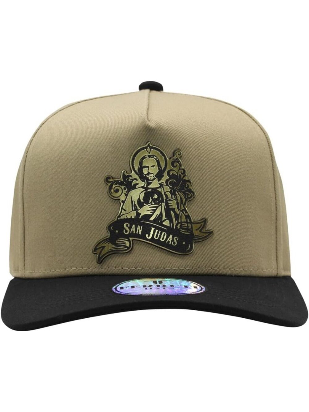 Stylish Khaki Snapback Baseball Hat for Men & Women - Adjustable Cap, San Judas